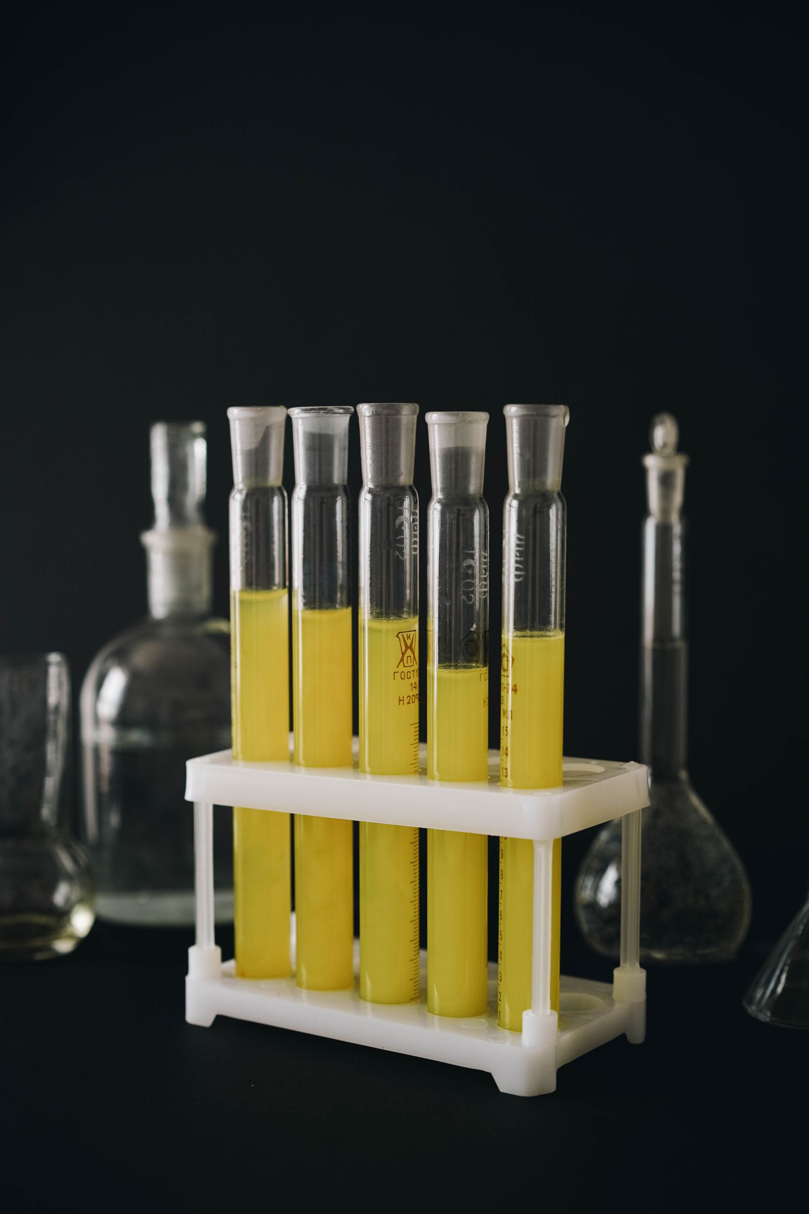 Stock photo of laboratory tubes; not a photograph of the VacSYn trial
